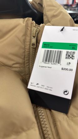 Nike gold jacket sz xl