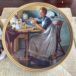 collector plates by artist Norman Rockwell accompanied by a Certificate of Authenticity each. D8” 