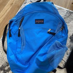 Good Condition Teal Blue Jansport Backpack