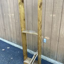 Wood Bookcase With (4) Adjustable Shelves