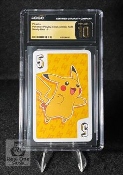 CGC Pristine 10 Pikachu Pokémon Ninety-Nine #5 Graded Card