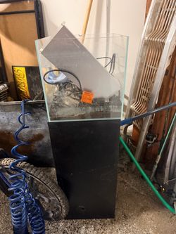 Glass Aquarium Tank 5 gallon with Black Stand