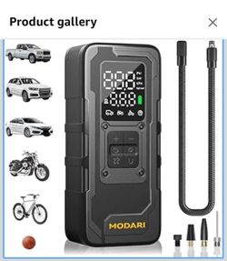 Tire Inflator Portable Air Compressor, Up to 160 PSI Car Tire Inflator, Cordless Air Pump, Portable Tire Pump with Gauge - Portable Tire Inflators for