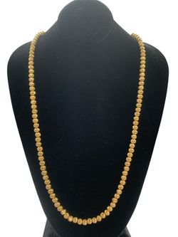 26" 5.5mm gold beaded chain # 32714