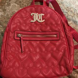 Juicy Couture Heart" quilted backpack