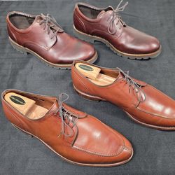 Allen Edmonds LaSalle + Rockport lug-sole Derby Men's 11.5 Wide(or 12)