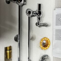 Brass Pot Filler Faucet, Wall-Mount Pot Filler with Double Joint Swing Arm, Modern Chrome Over Stove K18 ch $50