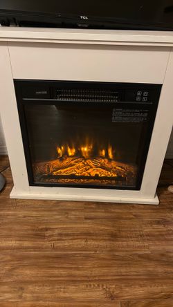 Indoor heater wood burning stove look a like