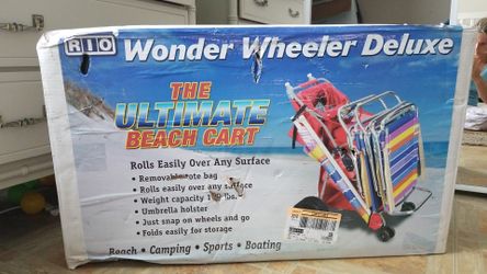 Rio wonder wheeler deluxe beach cart beach, camping, sports, boating. NEW