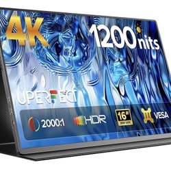 Portable Monitor 4K 16" 1200 Nits gaming