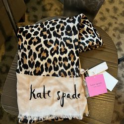 KATE SPADE LEOPARD SCARF