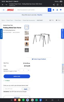 Metal Sawhorse Stands