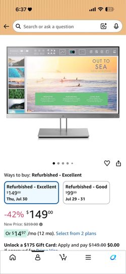 Gently Used HP Monitor