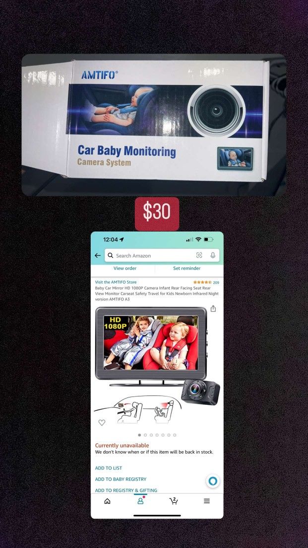 Car Baby Monitor 