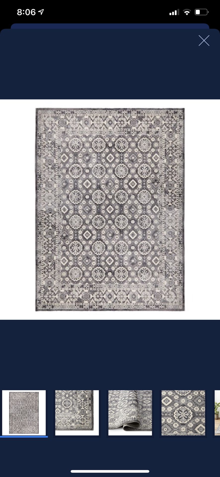 Rugs brand new 5x7 gray