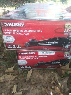 New, husky 3 ton floor jack