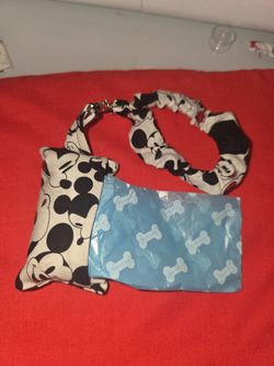 handmade fabric dog waste bag holders