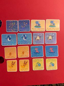 Holographic Pokémon Motivational Sticker Set