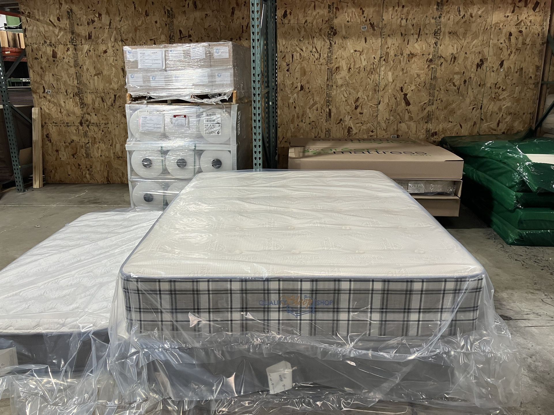 New Mattress, Boxprings & Metal Frame, All Sizes Available. Low Prices Excellent Quality, Twin Mattress At $99, Hablamos Espanol.