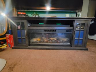 ELECTRIC FIREPLACE TV STAND 86"