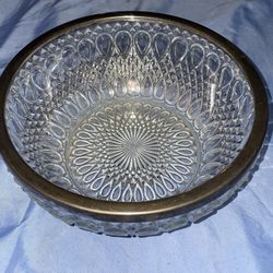 2 Crystal Glass Bowl
