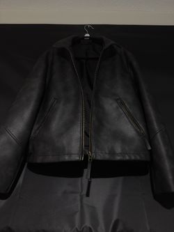 🔥 YoungLA Leather Jacket – Black – Cropped/Oversized Fit – RARE Sold Out 🔥