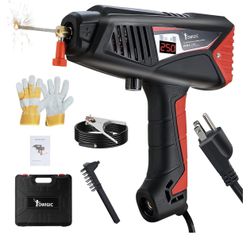 Portable Handheld Welding Machine - 110V,IGBT Inverter ARC Welder Gun Stick Welder, Welder with LED Display,easy arc ignition,small volume, and simple