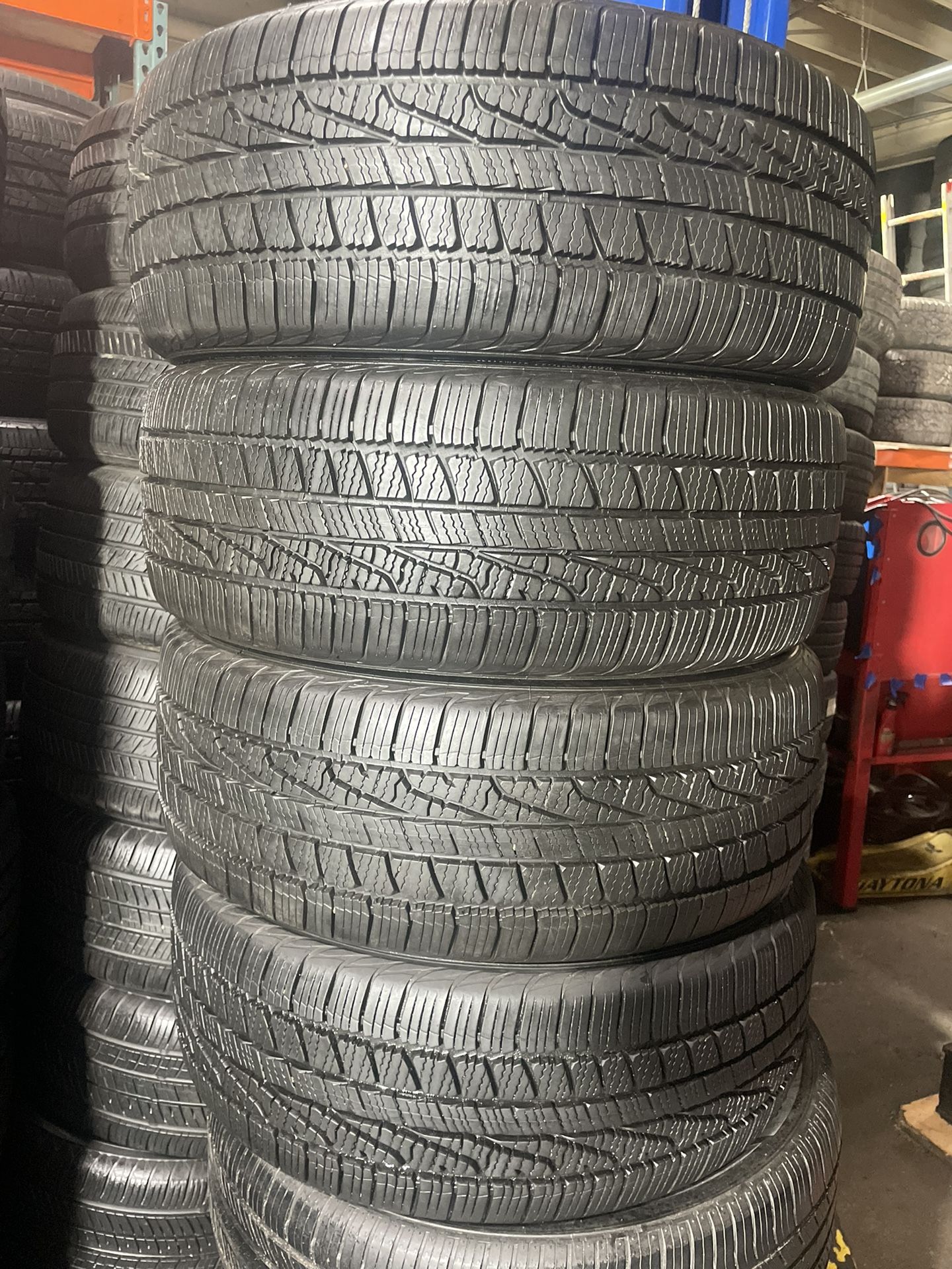 Set Of 4 Tires Like New Goodyear Assurance Weather Ready 225/45R18