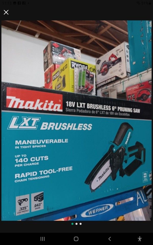 Makita 18V LXT Brushless 6" Pruning Saw.  Tool-Only 