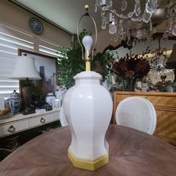 Vintage Ginger jar large table lamp ceramic 60s