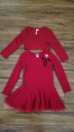 Practically New Red Girl Set Size 6t ( Price Firm!!)