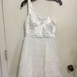 White One Shoulder Party Dress