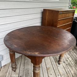 Free Table And Dresser 