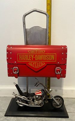 Motorcycle metal bank mailbox custom made