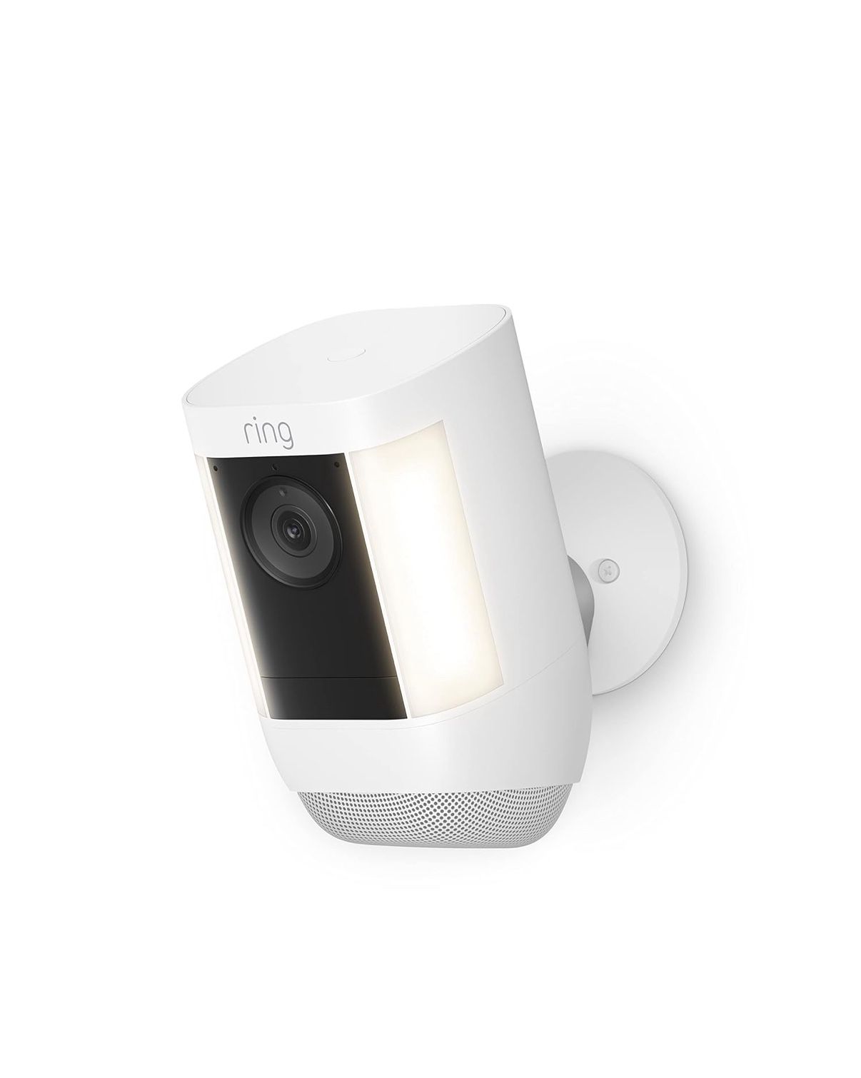 Ring Spotlight Cam Pro, Battery | 3D Motion Detection, Two-Way Talk with Audio+, and Dual-Band Wifi (2022 release) - White