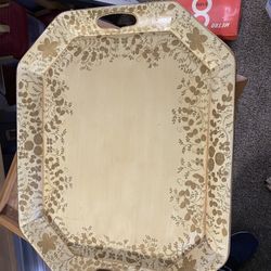 Antique Metal Serving Tray