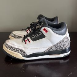 Nike Air Jordan 3 Size 5y White OG (no Box)