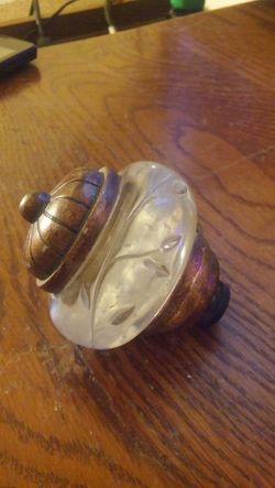 Vintage glass nob
