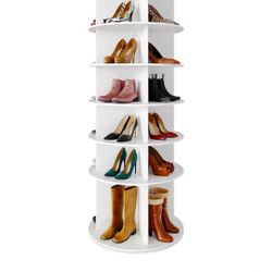 Rotating Shoe Rack 6 Tier Organizer