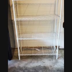 Heavy duty metal storage shelf system.  36"w x 54"h x 14"d