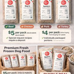 The Farmer’s Dog Fresh Frozen Dog Food – Beef, Chicken, Pork & Turkey