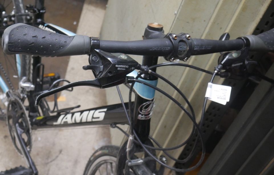 JAMIS ALLEGRO 2 6061 ALUMINUM TRIPLE BUTTED BIKE 16 INCH FRAME, SAN MARCO SEAT, JAMIS URBAN HANDLE BAR, FSA HEAD, FSA CRANK, SHIMANO SORRO REAR DERAIL