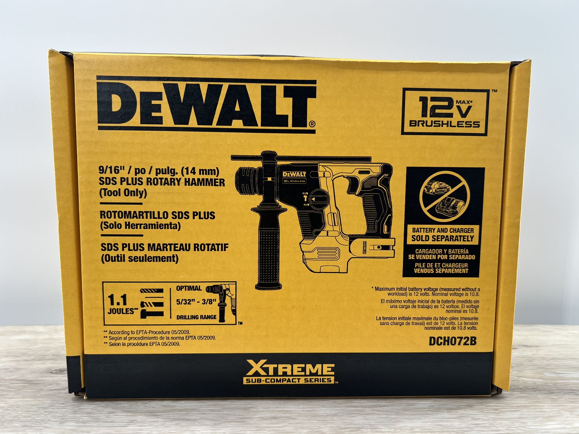 DEWALT XTREME 12V Brushless SDS Plus Rotary Hammer - Brand New