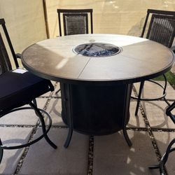 Patio Set With Fire 🔥 Pit