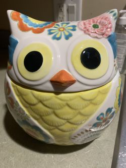 Owl cookie jar