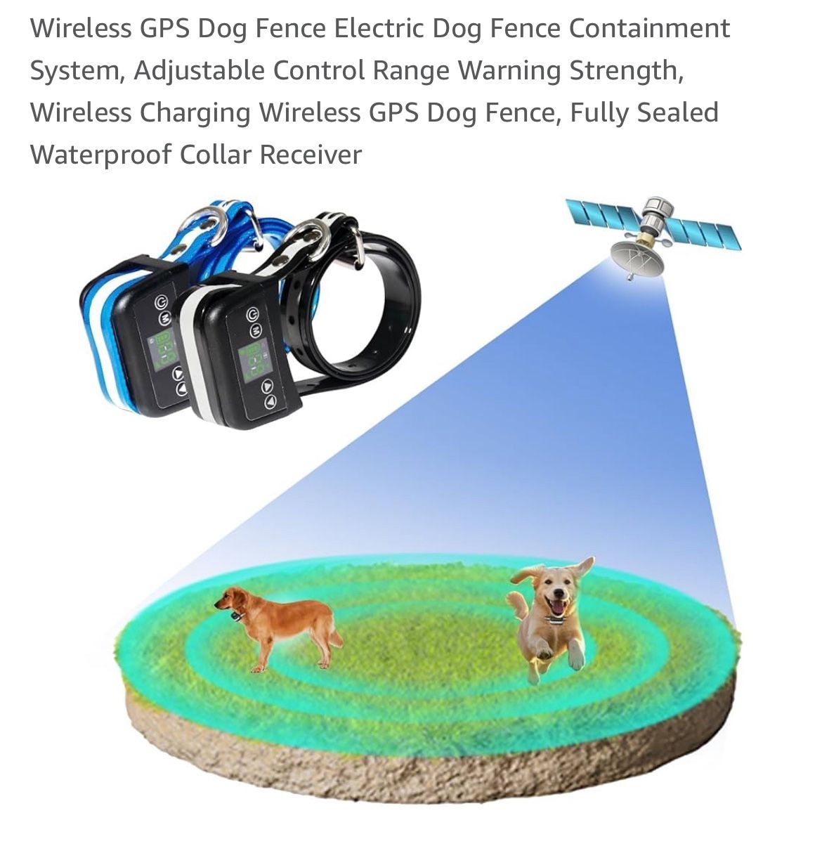 GPS Wireless Dog Fence JUSTPET Dog Wireless Fence Pet Electric ...