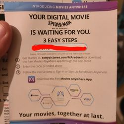 Spider-Man: Into The Spider-Verse Digital Code