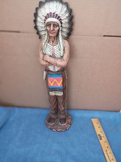 Native American Chief Figurine Statue