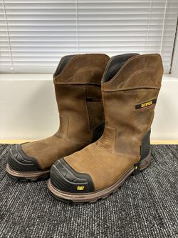 Caterpillar Composite Safety Toe Boots Size 13 Pull On Rigger Boots