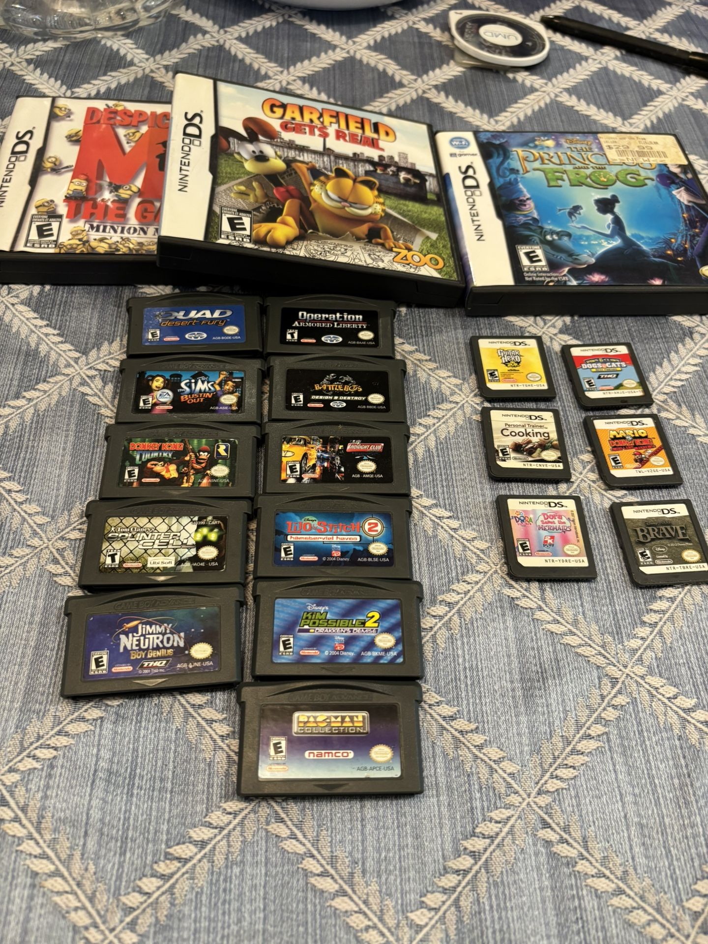 Game Boy Advance Nintendo Ds Game Lot Ds Lite